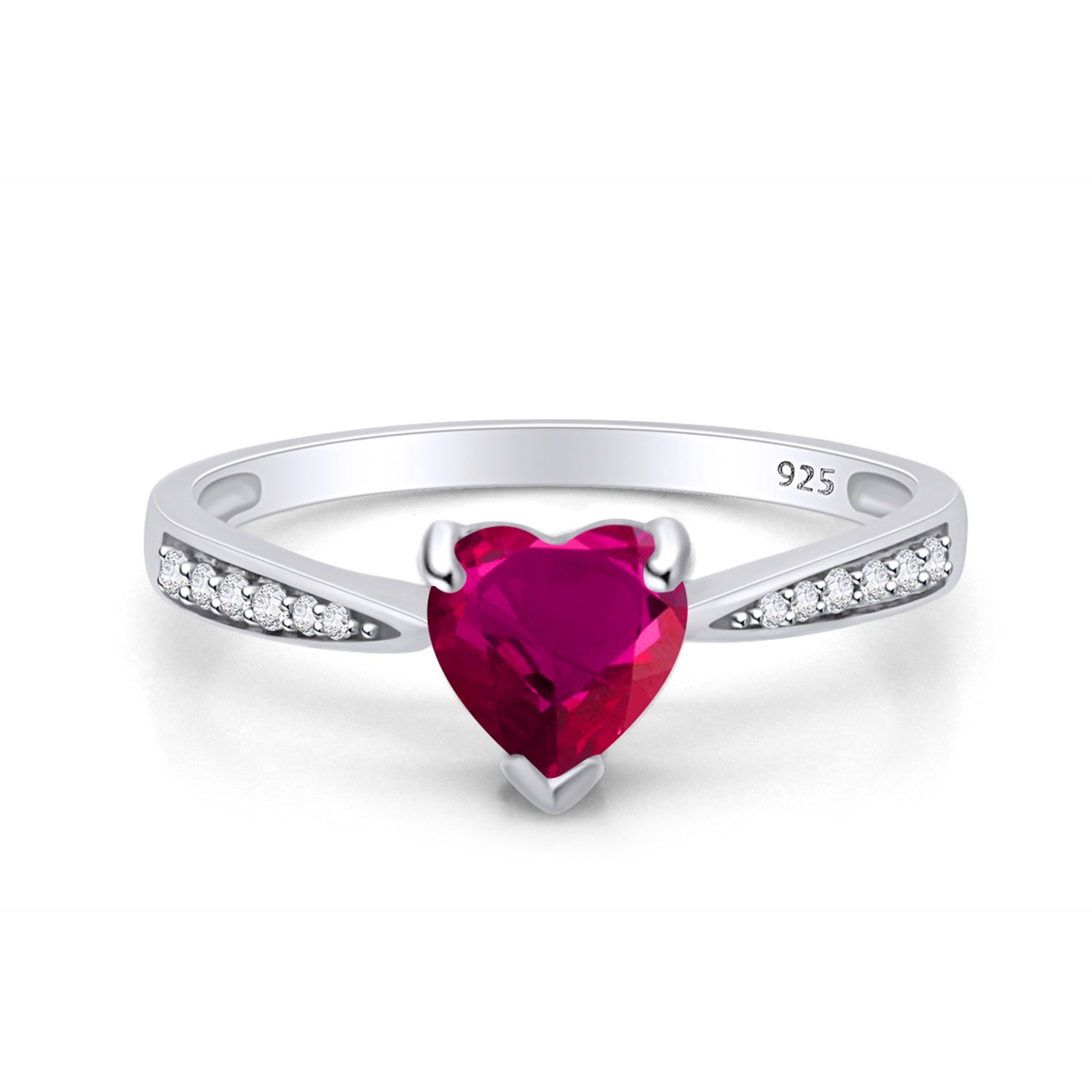 Solitaire Heart Promise Ring