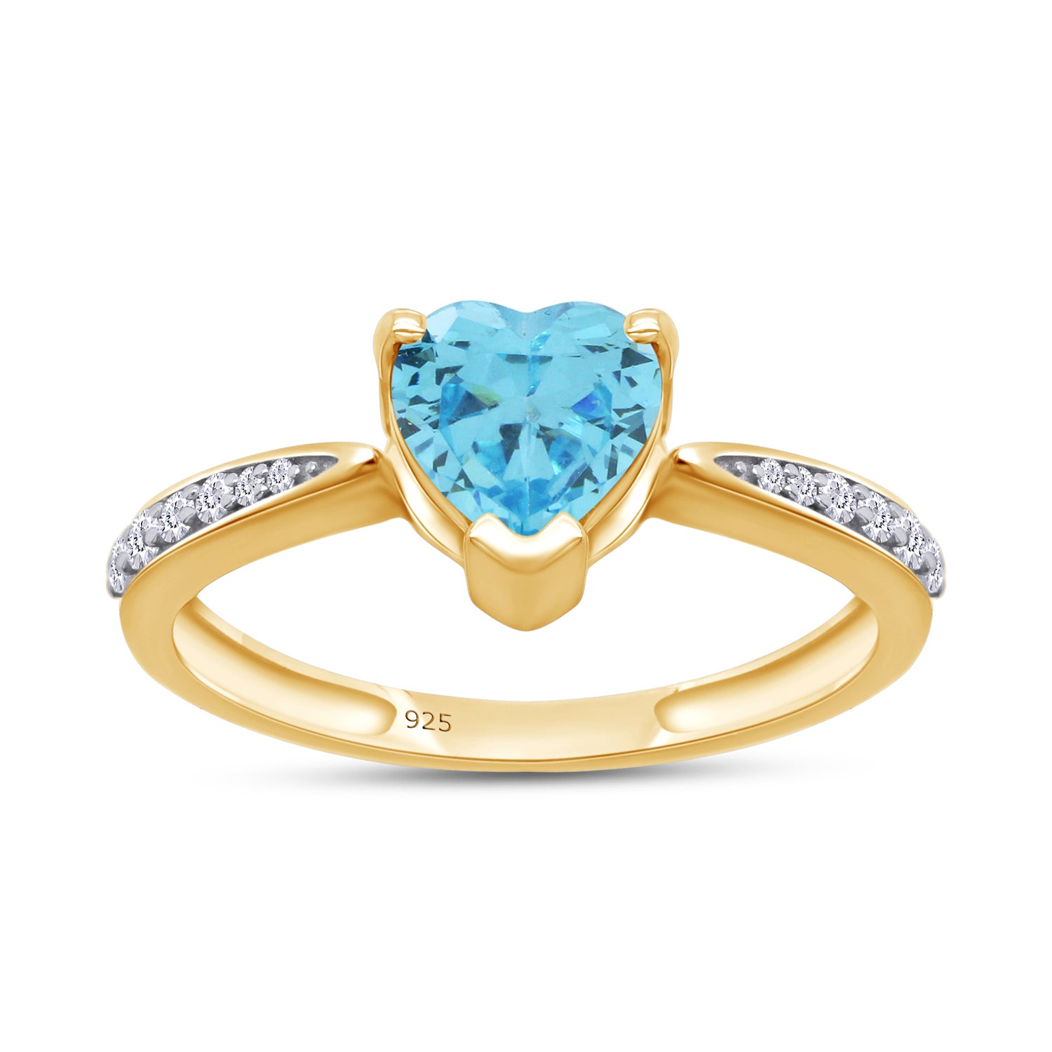 Solitaire Heart Promise Ring