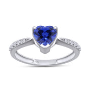 Solitaire Heart Promise Ring