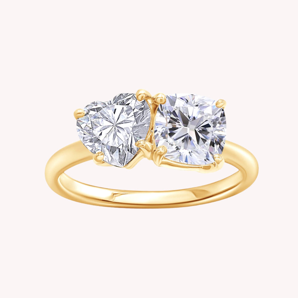 Toi Et Moi 2-Stone Engagement Wedding Ring