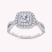 Princess Cut Lab Grown Diamond Engagement Ring