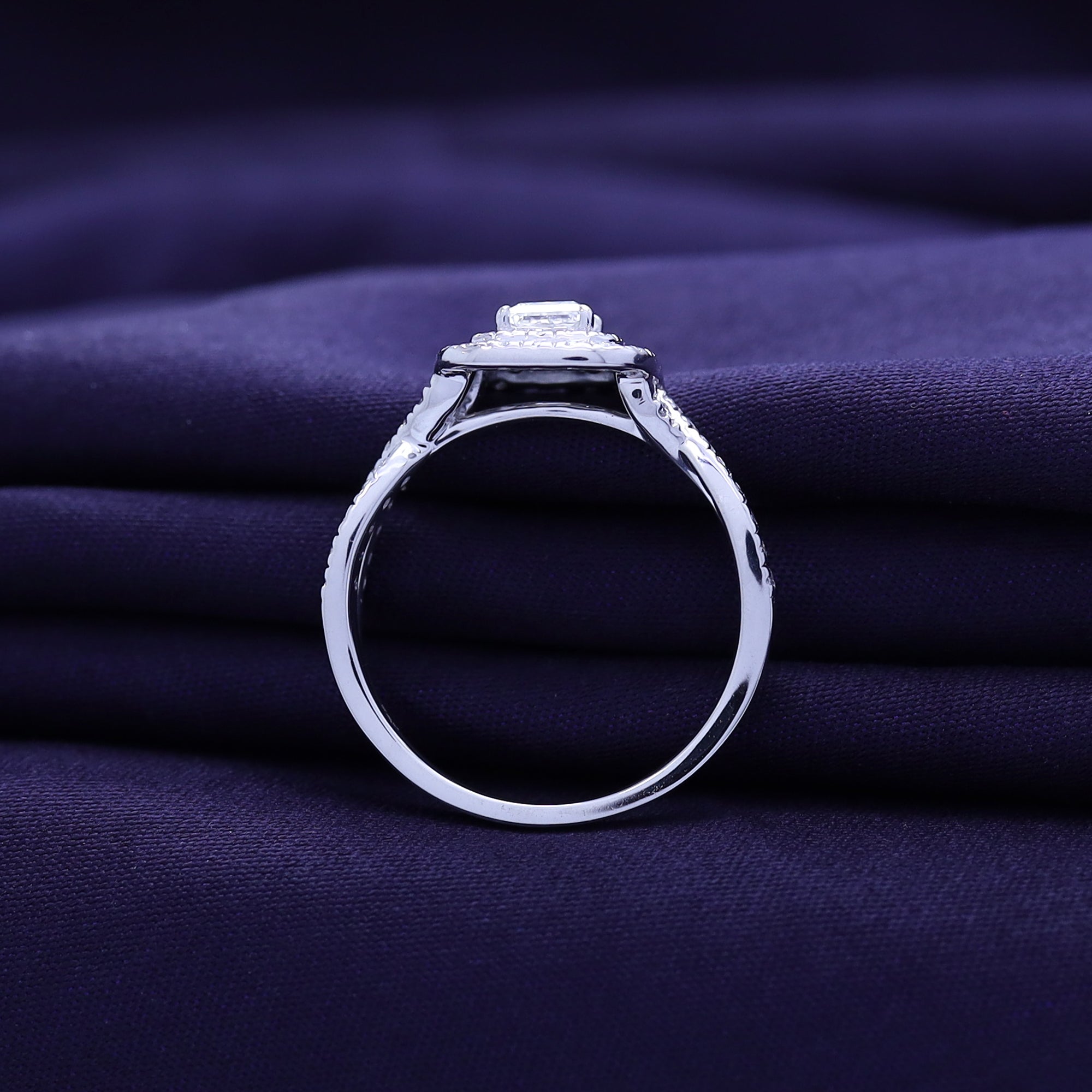 Princess Cut Lab Grown Diamond Engagement Ring