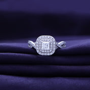 Princess Cut Lab Grown Diamond Engagement Ring