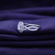 Princess Cut Lab Grown Diamond Engagement Ring