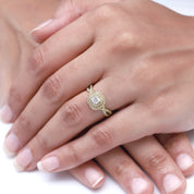 Princess Cut Lab Grown Diamond Engagement Ring