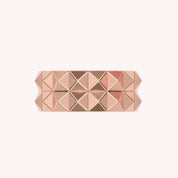 2-Row Wedding Band Pyramid Ring For Women Width 10.30MM