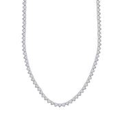 4MM Plain Heart Shape Link Necklace (16" to 20")