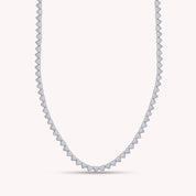 4MM Plain Heart Shape Link Necklace (16 to 20 inch)