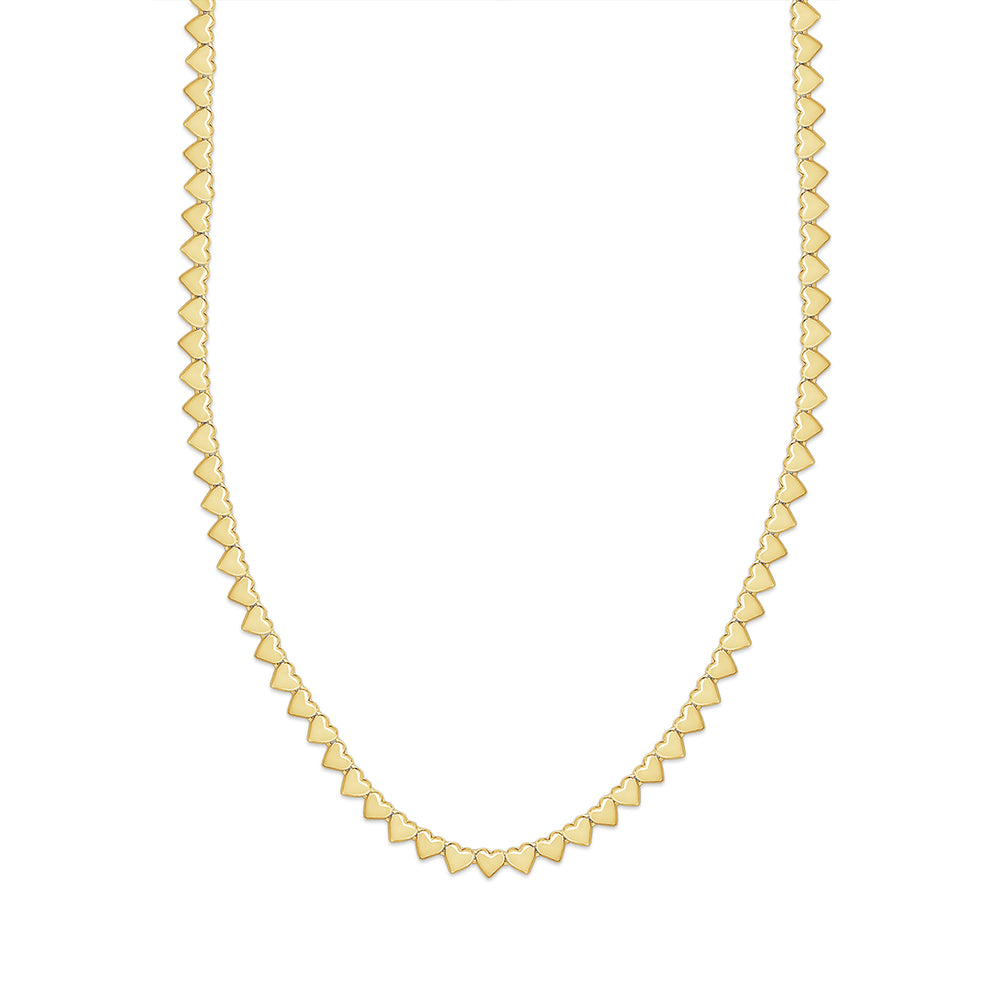 
                      
                        4MM Plain Heart Link Necklace For Women In 925 Sterling Silver & 10K Or 14K Solid Gold Jewelry (16" to 20")
                      
                    