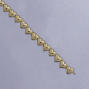 4MM Plain Heart Shape Link Necklace (16" to 20")