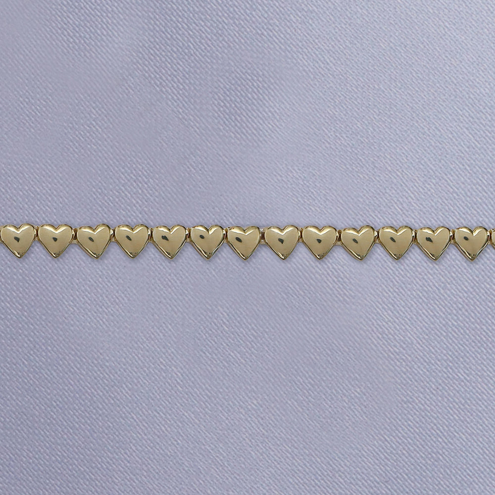 
                      
                        4MM Plain Heart Link Necklace For Women In 925 Sterling Silver & 10K Or 14K Solid Gold Jewelry (16" to 20")
                      
                    