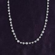 Tennis Choker Chain Necklaces In Lab Created Moissanite