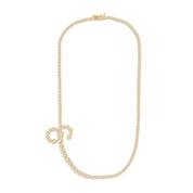 Tennis Necklaces Bezel Set In Lab Created Moissanite