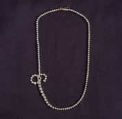Tennis Necklaces Bezel Set In Lab Created Moissanite
