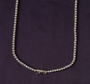Tennis Necklaces Bezel Set In Lab Created Moissanite