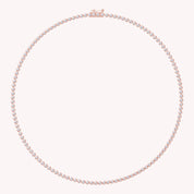 Tennis Necklaces Bezel Set White Sparkling Cubic Zirconia Dainty Necklace