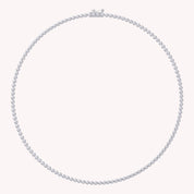 Tennis Necklaces Bezel Set White Sparkling Cubic Zirconia Dainty Necklace