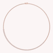 Tennis Necklaces Bezel Set In 4.45 Cttw Lab Grown Diamond Necklaces