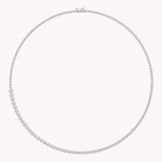 Tennis Necklaces Bezel Set In 4.45 Cttw Lab Grown Diamond Necklaces