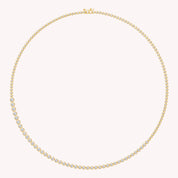 Tennis Necklaces Bezel Set In 4.45 Cttw Lab Grown Diamond Necklaces