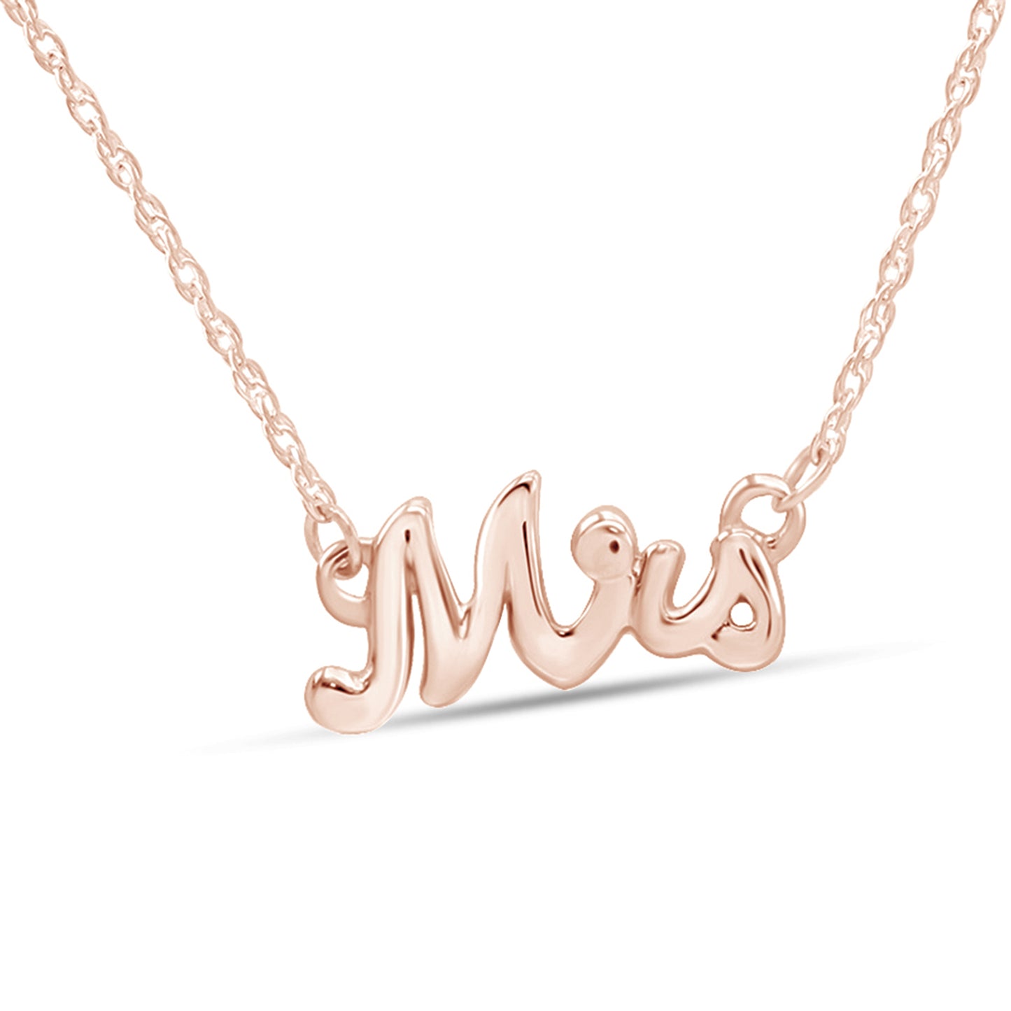 Load image into Gallery viewer, Mrs. Pendant Necklace For Womens In Sterling Silver
