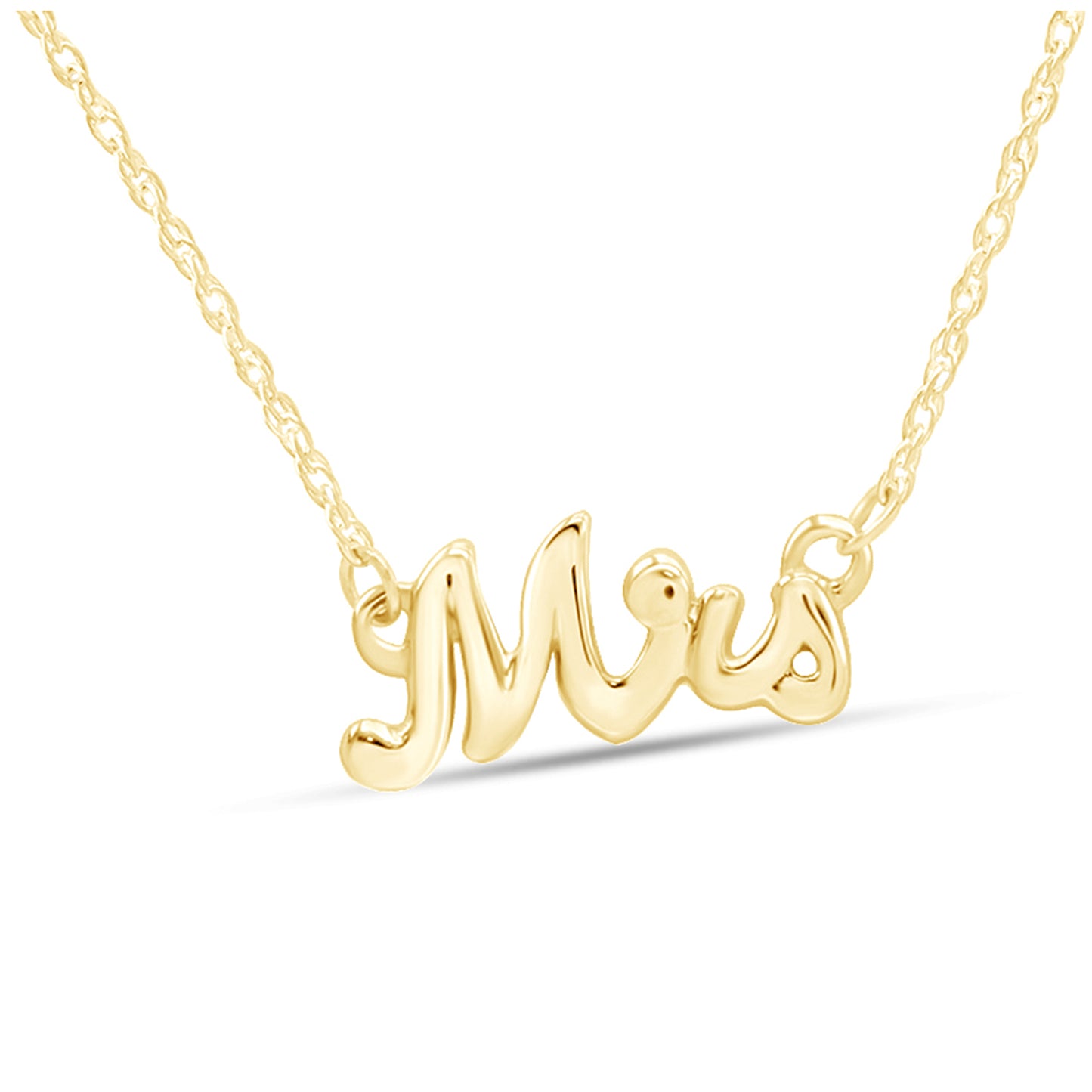 Load image into Gallery viewer, Mrs. Pendant Necklace For Womens In Sterling Silver
