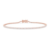 Lab Created Moissanite Graduated Illusion Tennis Bracelet