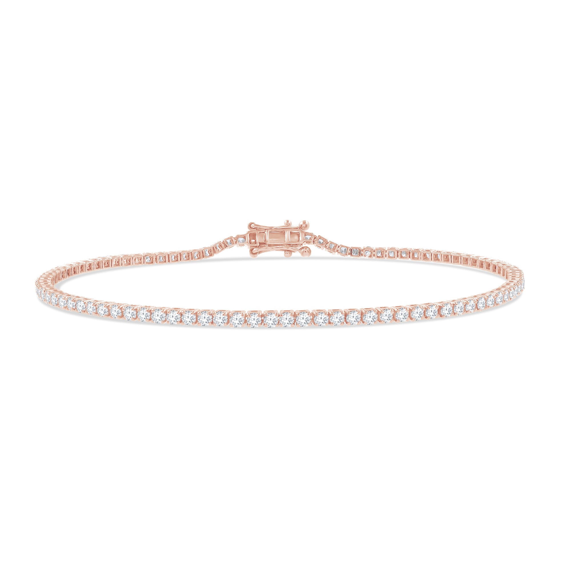 Lab Created Moissanite Graduated Illusion Tennis Bracelet