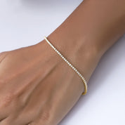 Lab Created Moissanite Graduated Illusion Tennis Bracelet