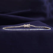 Lab Created Moissanite Graduated Illusion Tennis Bracelet