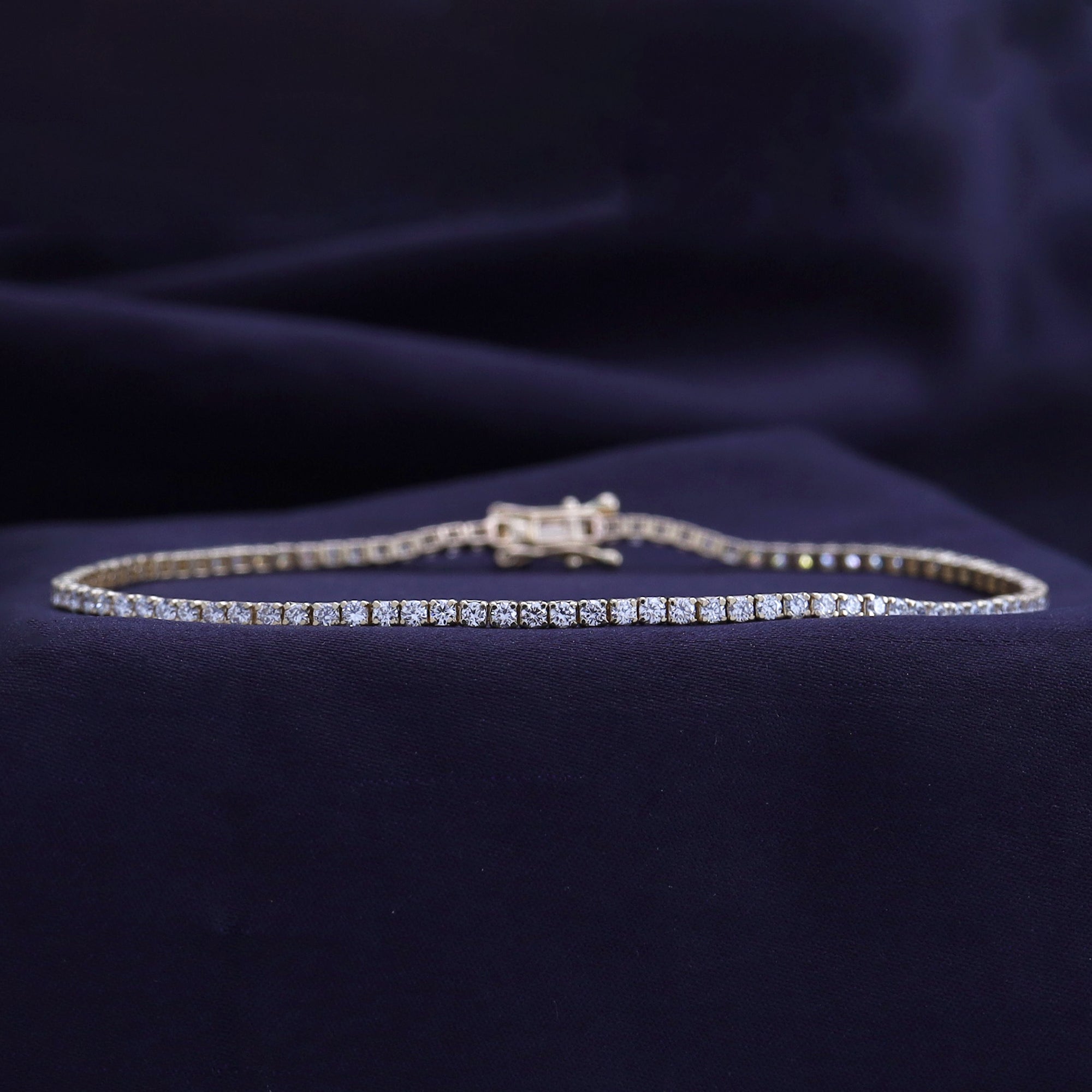 Lab Created Moissanite Graduated Illusion Tennis Bracelet