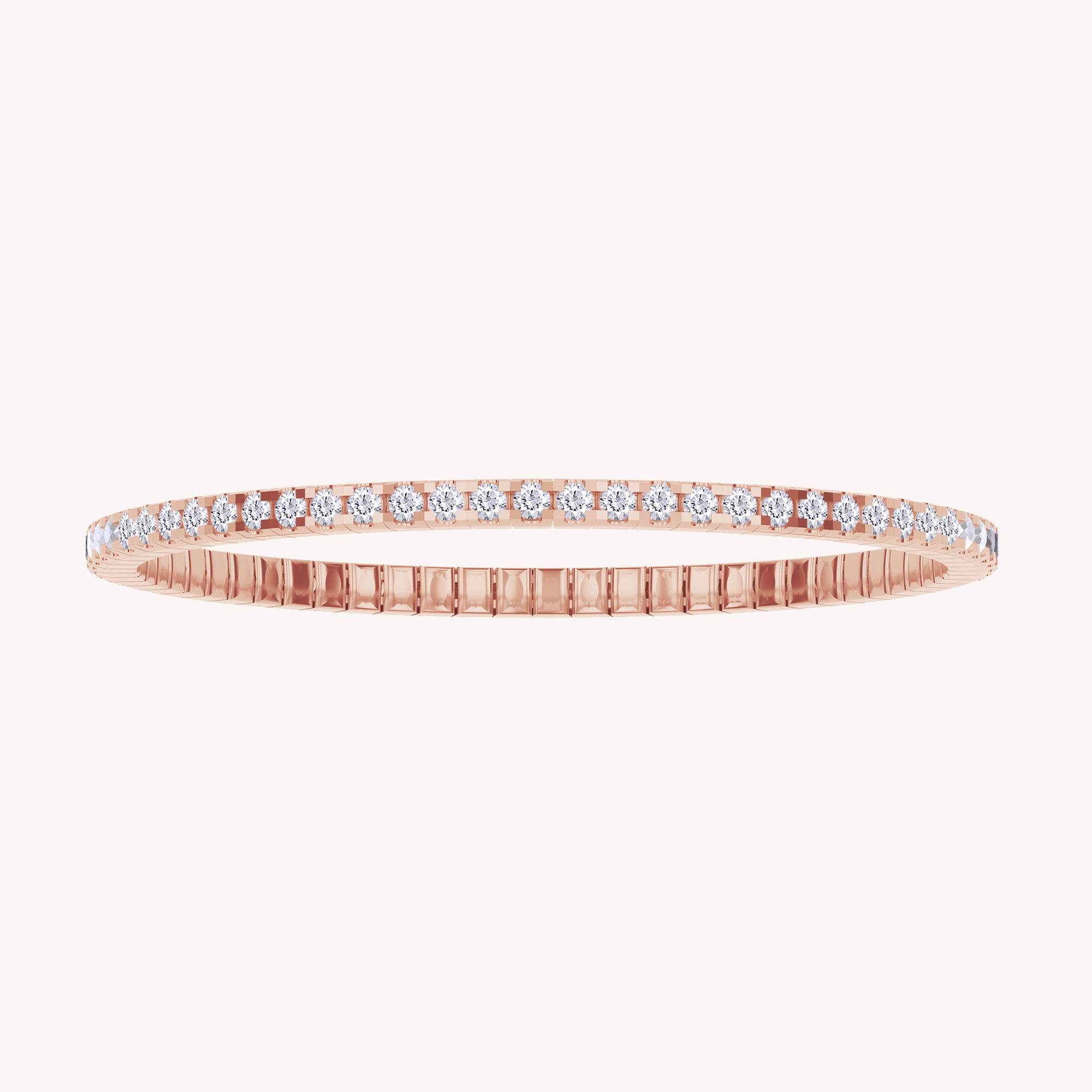 Lab Created Moissanite Stretchable Tennis Bracelet