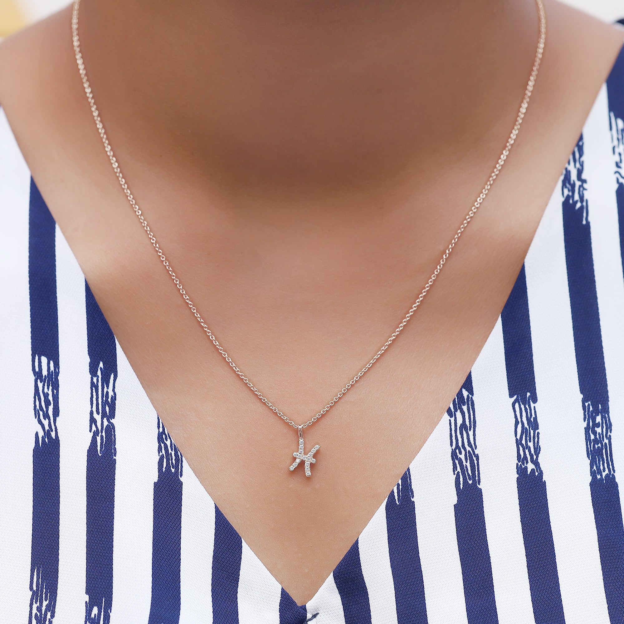 Zodiac Sign's Moissanite Diamond Necklace