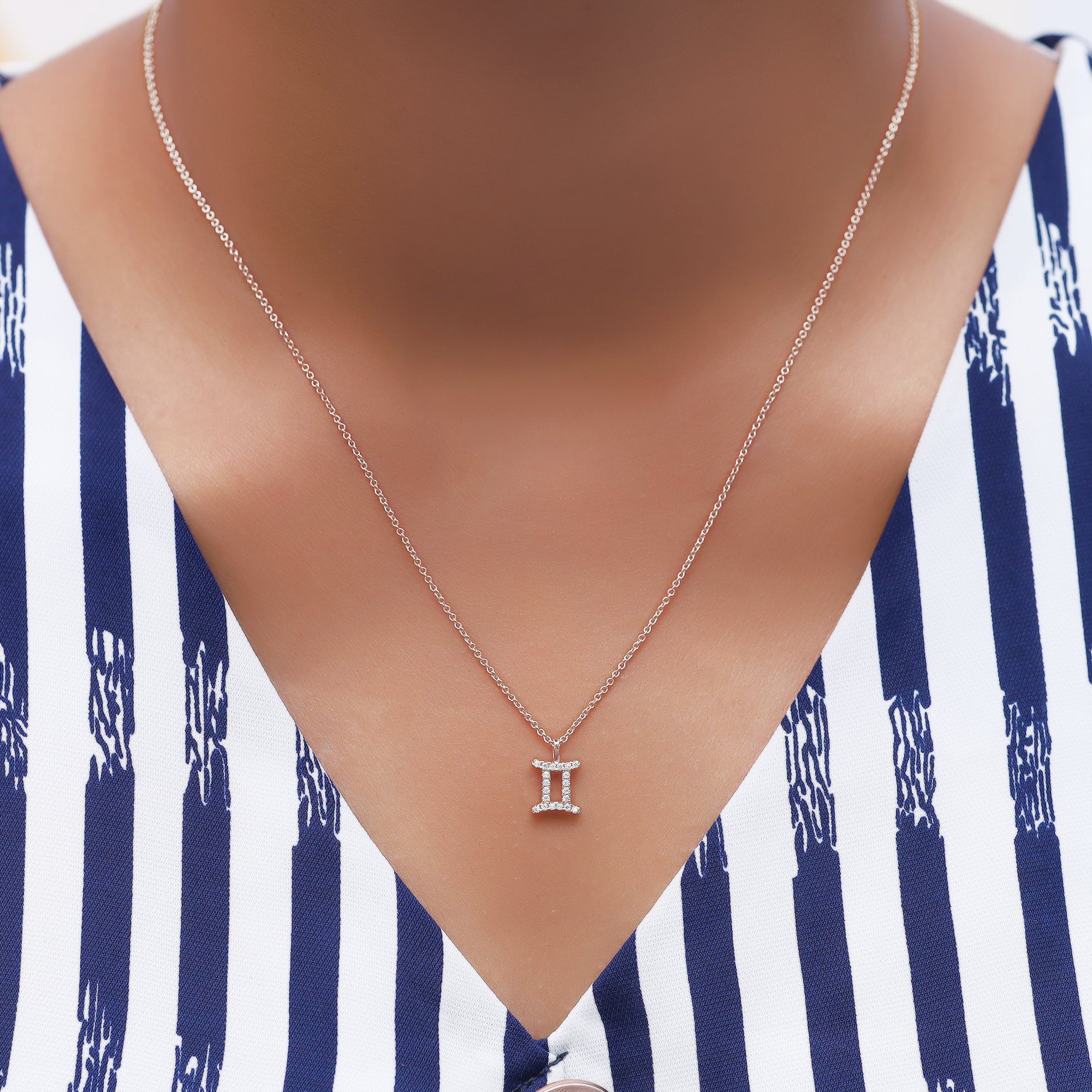 Zodiac Sign's Moissanite Diamond Necklace