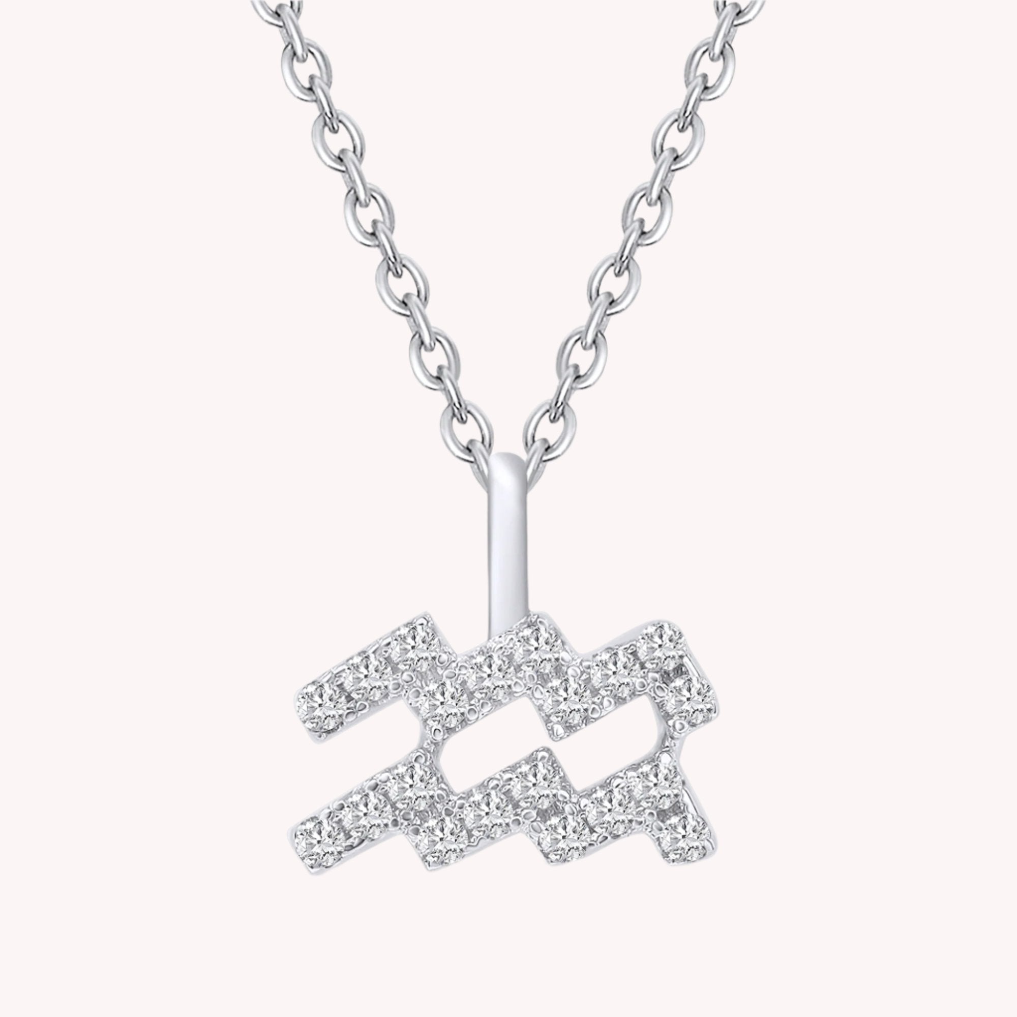 Zodiac Sign's Moissanite Diamond Necklace