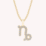 Zodiac Sign's Moissanite Diamond Necklace