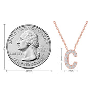 AFFY Moissanite Diamond Alphabet's Letter's Necklaces