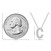 AFFY Moissanite Diamond Alphabet's Letter's Necklaces