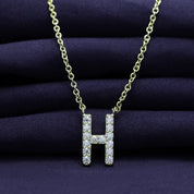 AFFY Moissanite Diamond Alphabet's Letter's Necklaces