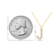 AFFY Moissanite Diamond Alphabet's Letter's Necklaces