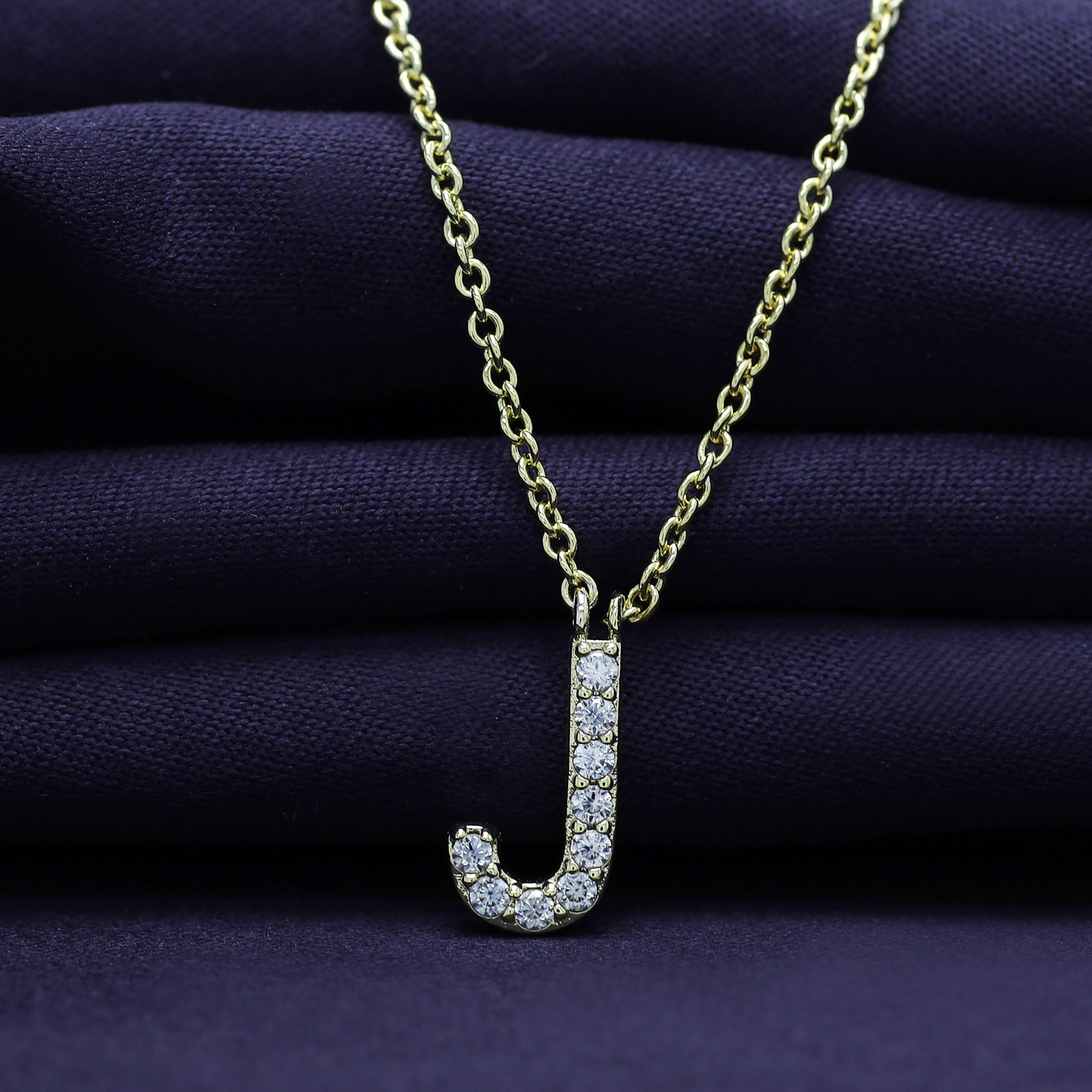 AFFY Moissanite Diamond Alphabet's Letter's Necklaces