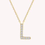 AFFY Moissanite Diamond Alphabet's Letter's Necklaces