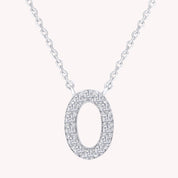 AFFY Moissanite Diamond Alphabet's Letter's Necklaces