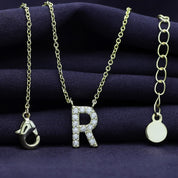 AFFY Moissanite Diamond Alphabet's Letter's Necklaces