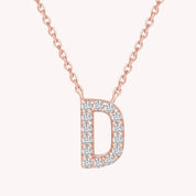 AFFY Moissanite Diamond Alphabet's Letter's Necklaces