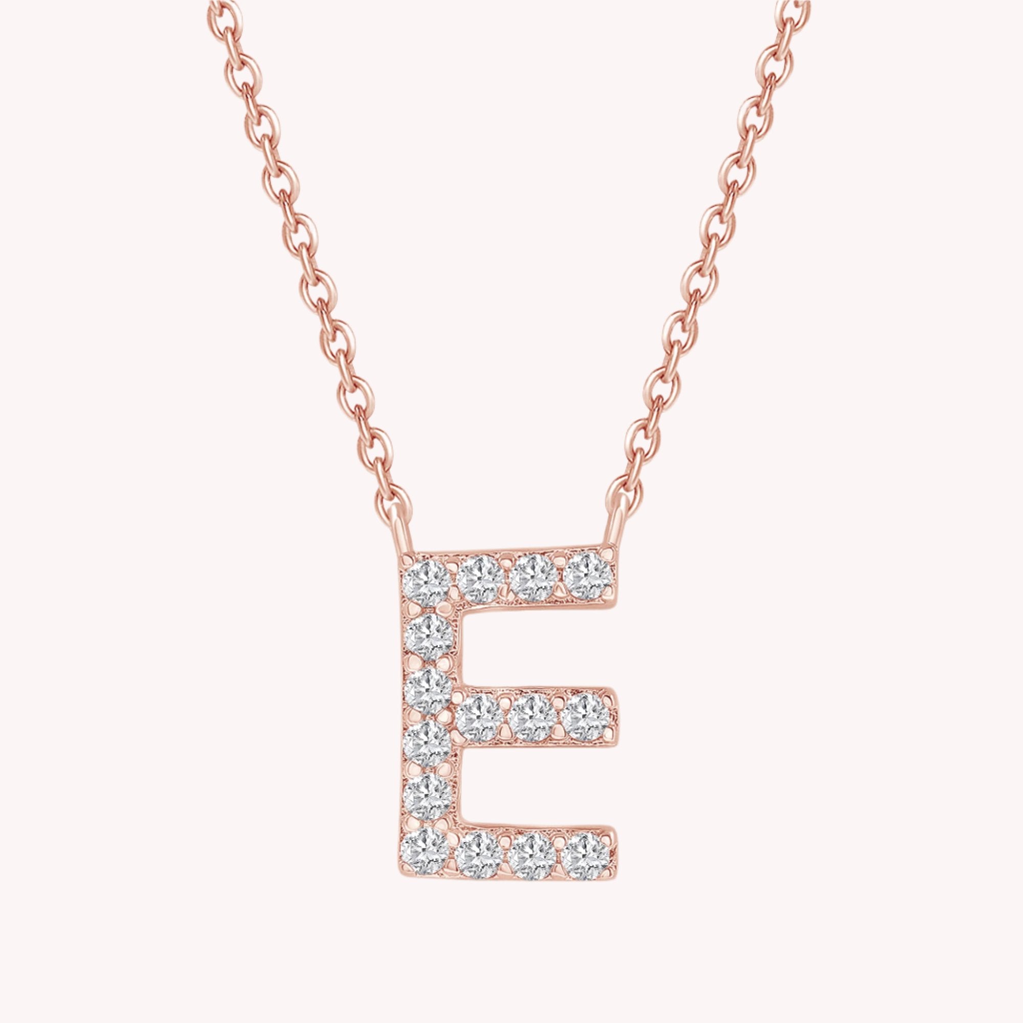 AFFY Moissanite Diamond Alphabet's Letter's Necklaces