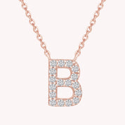 AFFY Moissanite Diamond Alphabet's Letter's Necklaces