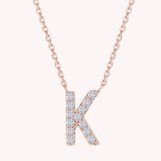 AFFY Moissanite Diamond Alphabet's Letter's Necklaces