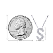 AFFY Moissanite Diamond Alphabet's Letter's Necklaces