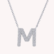 AFFY Moissanite Diamond Alphabet's Letter's Necklaces